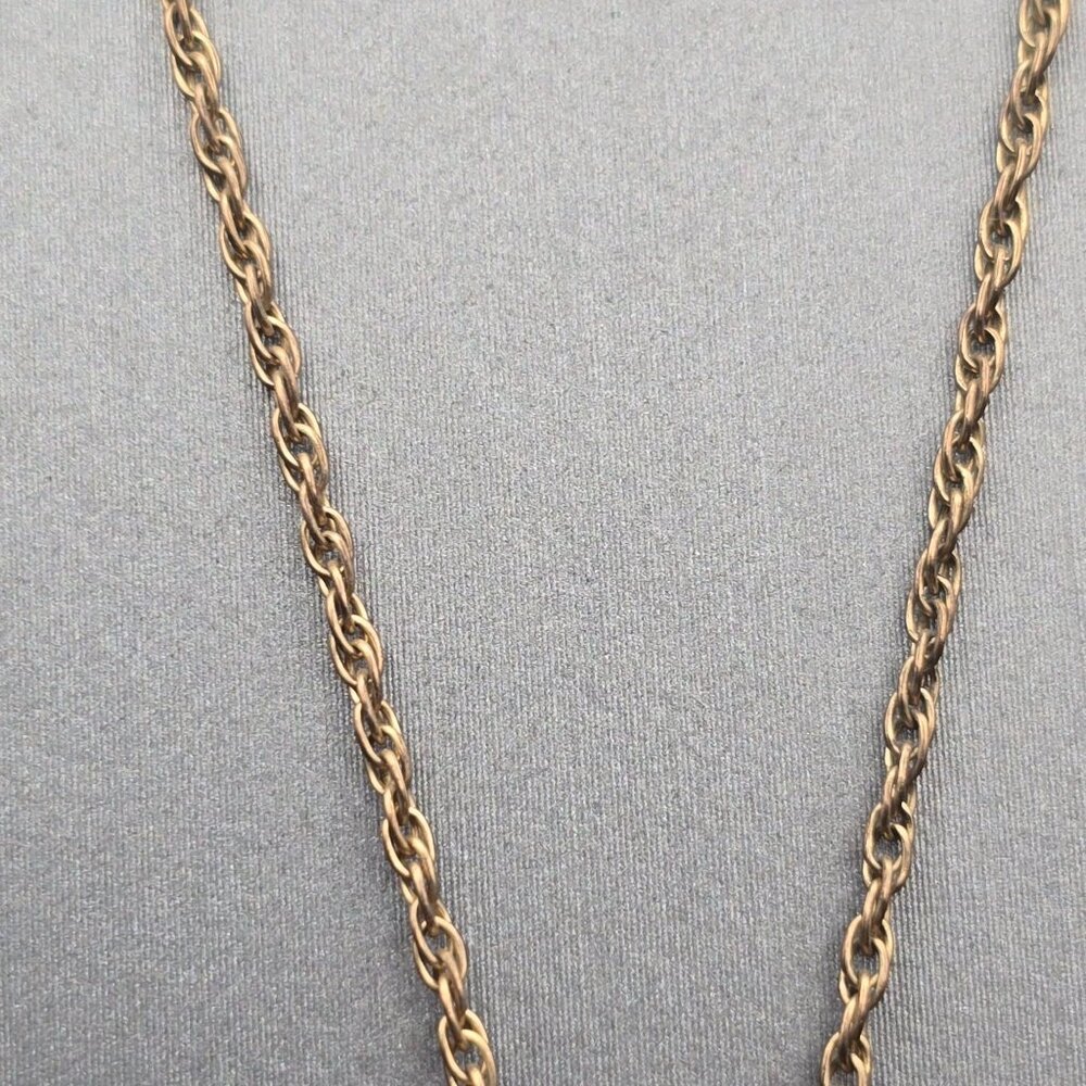 VTG Tru-Kay Gold-Filled 3 Photo Heart MOM Locket Pendant Necklace 20" Engraved - Picture 9 of 14